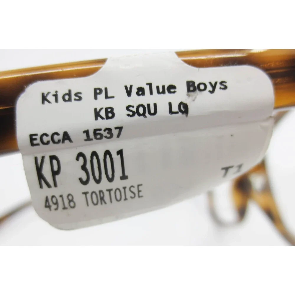 Kids PL Value Boys KB SQU LQ Tortoise Eyeglasses KP 3001 49-18-135 4918